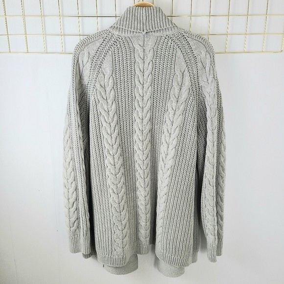 NWT Haven Well Within Chunky Cable Knit Open Front Knit Sweater - Picture 3 of 11